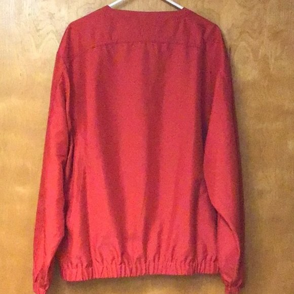 CUTTER & BUCK men’s v neck pullover sz L red - Picture 3 of 7